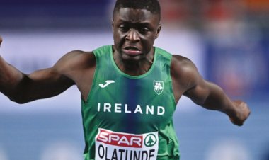 Israel Olatunde sets new 60m record in Ireland