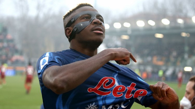 EUROPA LEAGUE: Injured Osimhen in Napoli squad against Barcelona