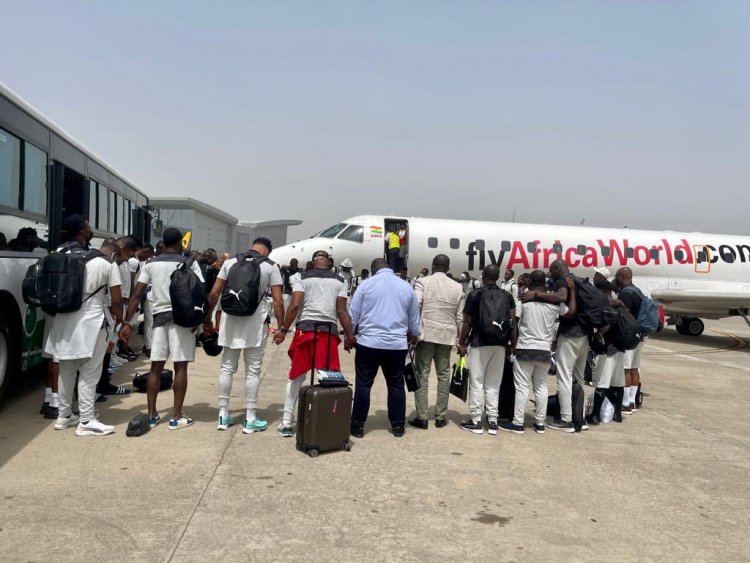 2022 World Cup Playoff: Black Stars land in Abuja for Super Eagles