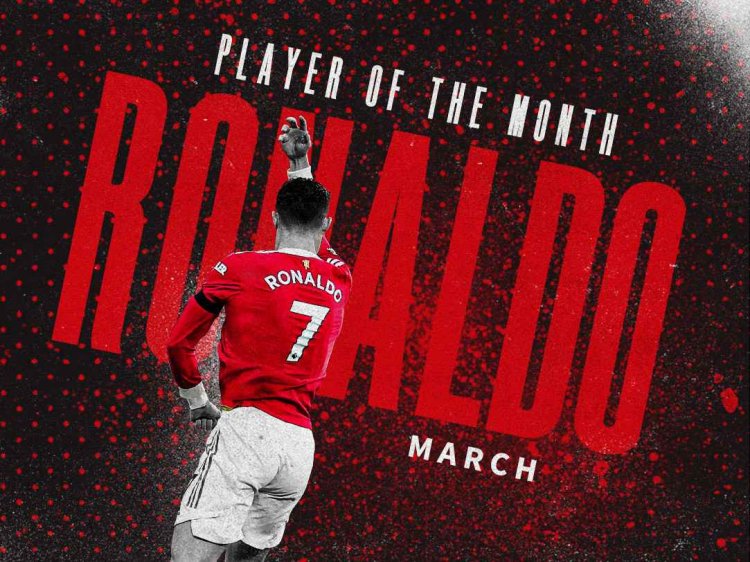 Ronaldo is Man Utd's player of the month for March