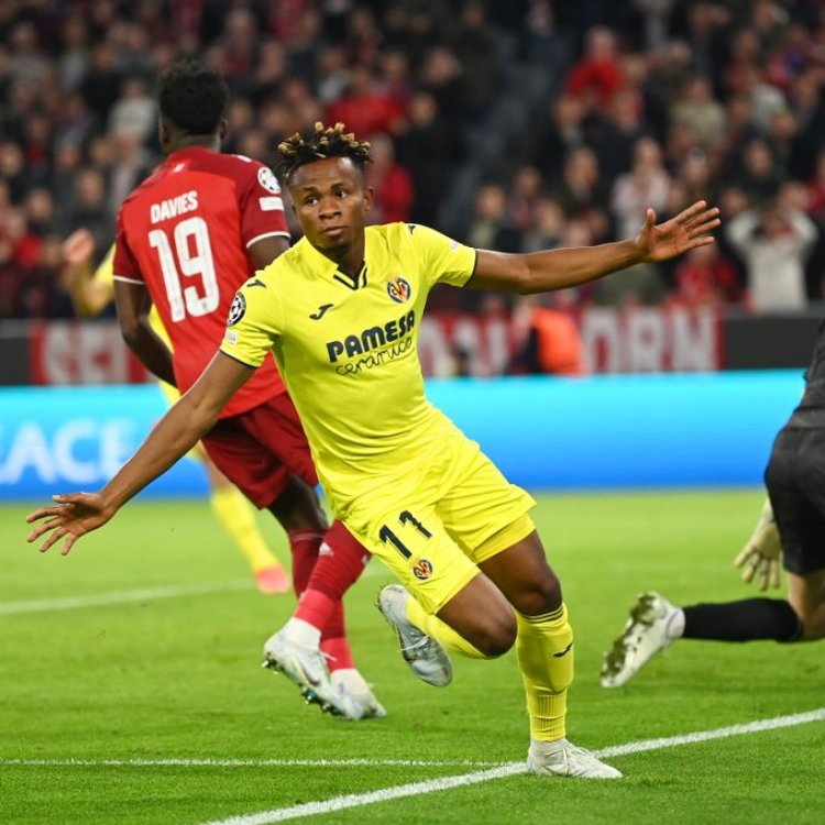 UCL: Chukwueze’s goal leads to 450 death threats to Bayern boss 