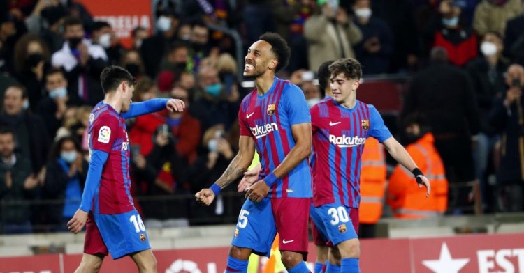 Aubameyang beats Messi and Suarez to Barcelona milestone