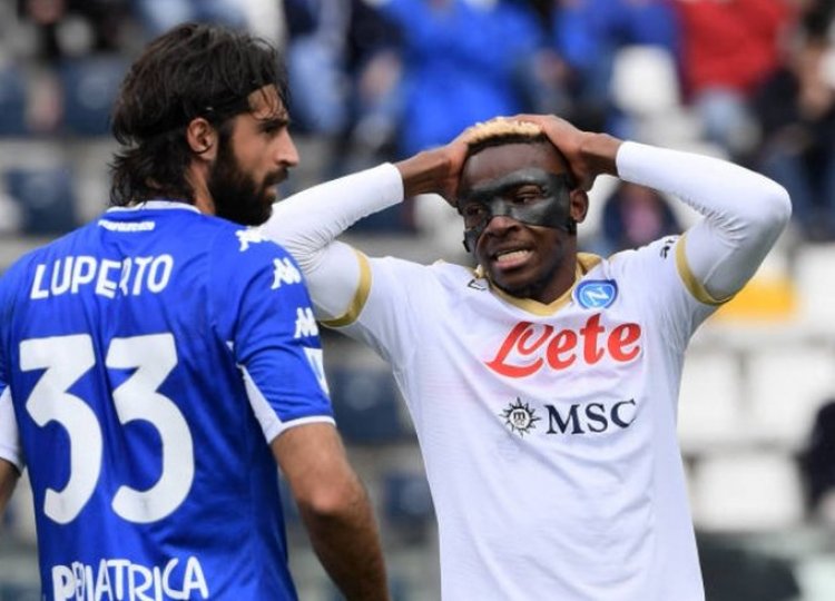 Osimhen and Napoli president's son in rage after Empoli comeback 
