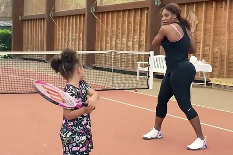 Serena passes on sporting talent to daughter 