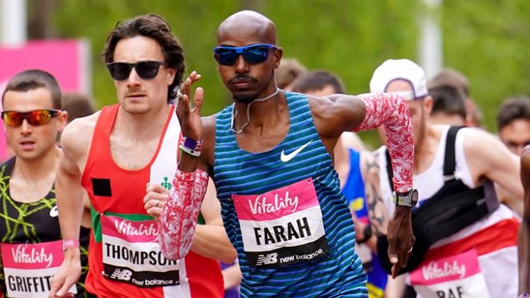Mo Farah lose to fun runner in Vitality London 10,000