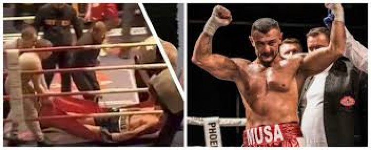 German boxer collapses in the ring from a heart attack, dies