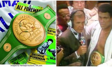 Muhammad Ali’s ‘Rumble in the Jungle’ belt sells for $6.1 million