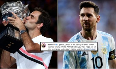 Messi pays glowing tribute to Federer