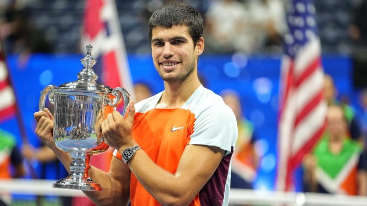 US Open: Alcaraz claims first grand-slam title