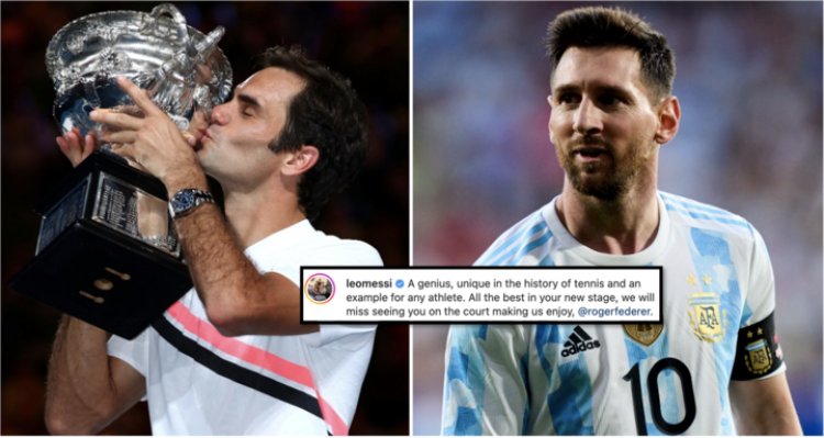 Messi pays glowing tribute to Federer