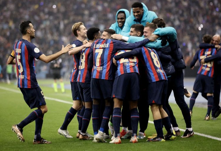 Gavi sets record as Barca win first trophy since Messi’s exit