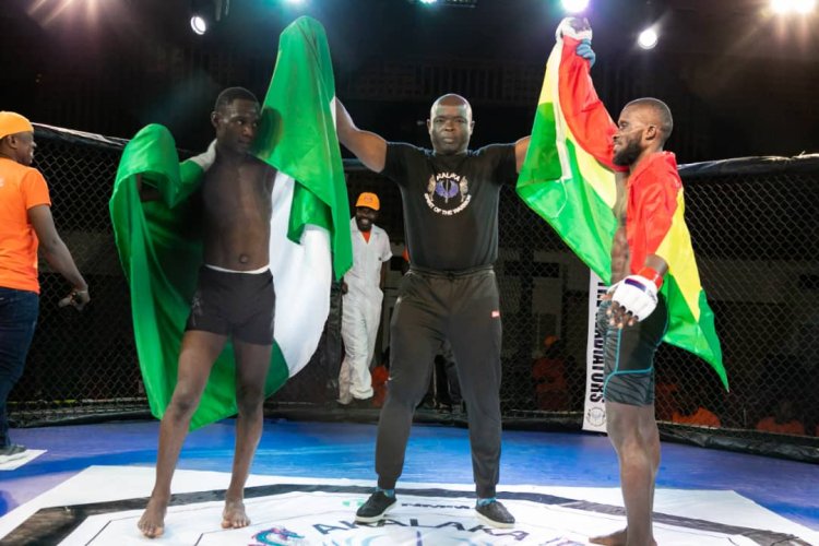 Ghana champion, King Boyka beats Nigeria champion as Battle of Gladiators lights up MMA in Lagos 