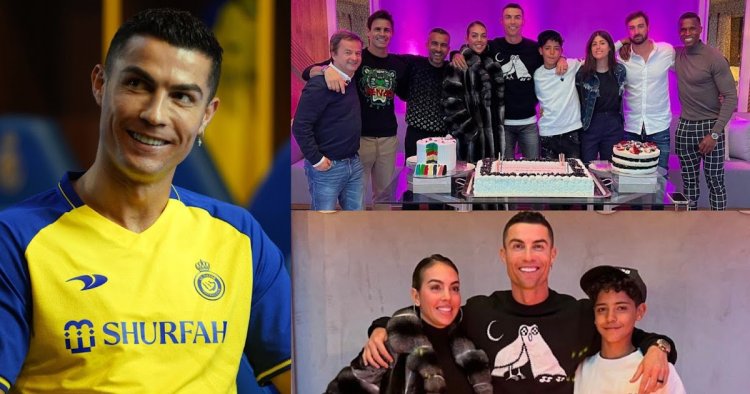 Ronaldo celebrates 38 birthday with three cakes 