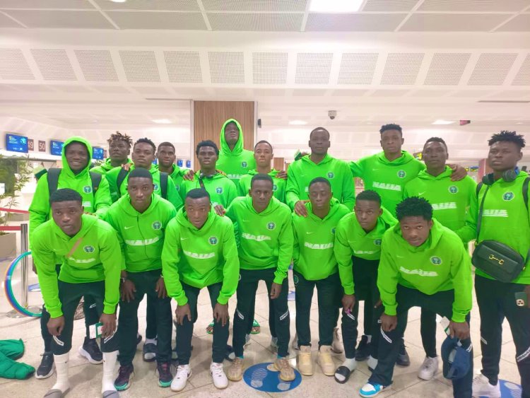 U20 AFCON: Flying Eagles leave for Cairo after crushing Moroccan side in friendly 