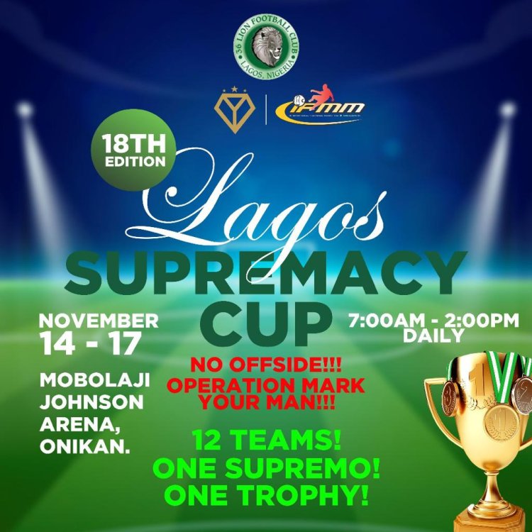 2023 Lagos Supremacy Cup receives Dino, SGFC's support