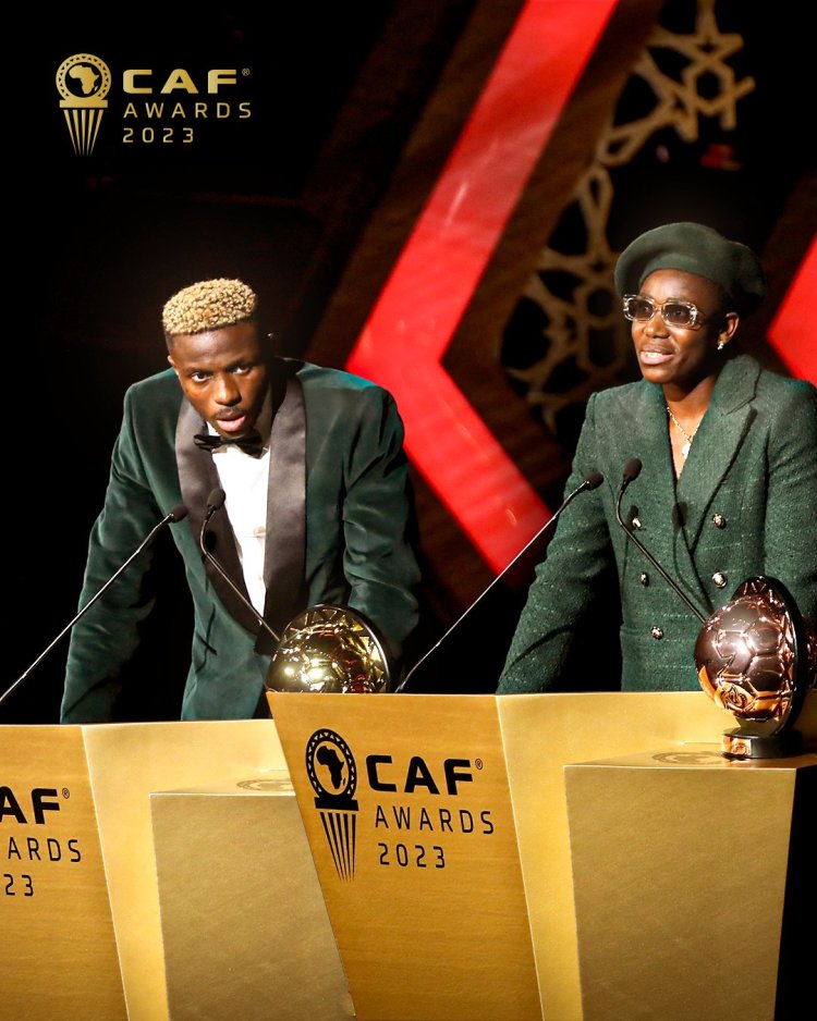 #CAFAwards2023: Osimhen, Oshoala win top prizes as Nigeria scoop four awards in Morocco