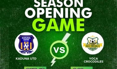 Kaduna Utd battles Yoca Crocodiles as NLO kicks off this weekend. 