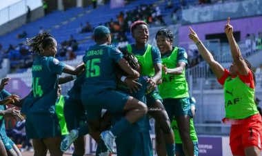 WAFCON 2024: Ajibade inspired Falcons beat Zambia 5-0 to set up a semifinal clash between the winner of S/Africa and Senegal tie
