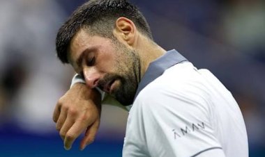 US Open: Djokovic in tears after first-round exit