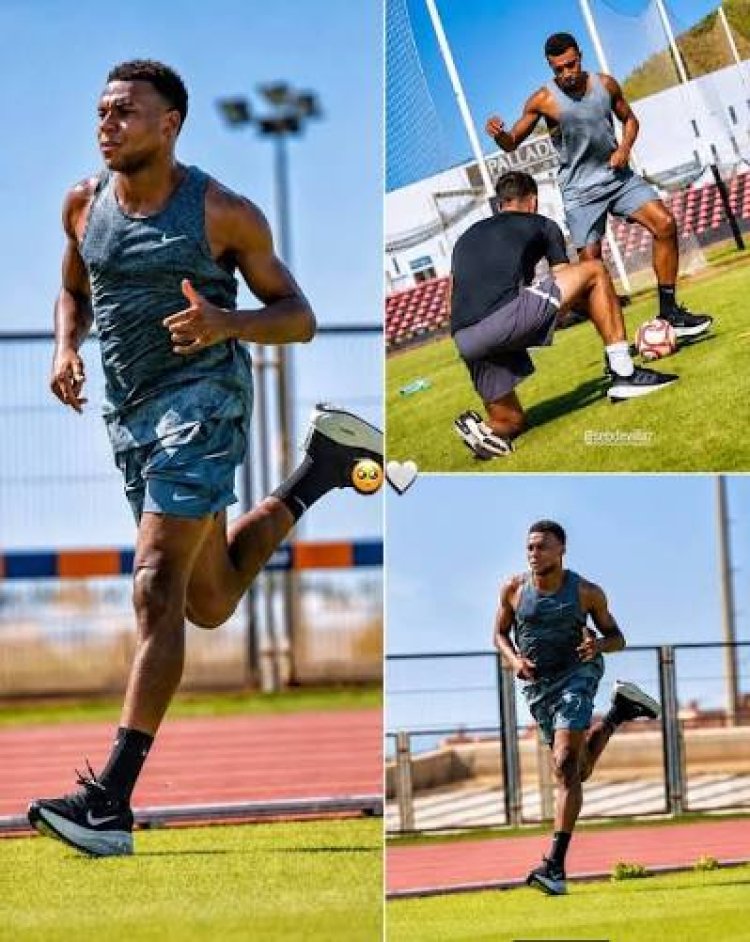 Holidaying Mbappé is "working hard" in Ibiza ahead of the new season