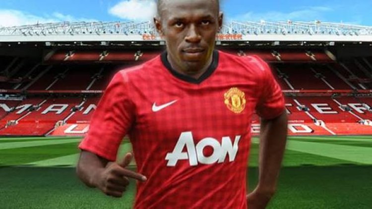 Usain Bolt signs to play for a Sunday football league with Man Utd legend, others as robot breaks his 100m world record