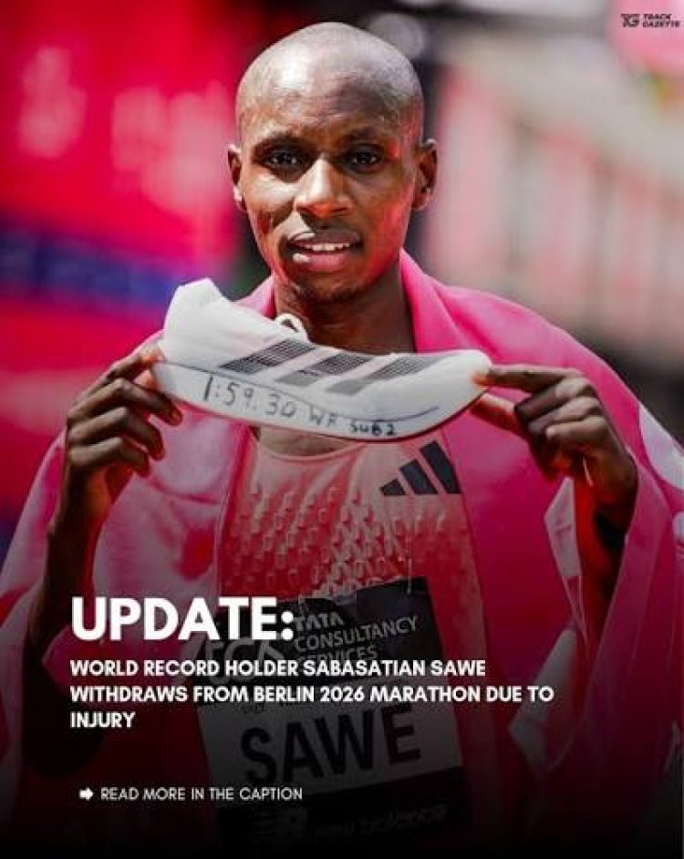 World record holder Sawe withdraws from Berlin Marathon