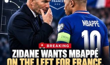 Zidane restores Mbappe to his beloved left wing